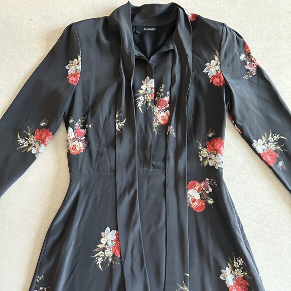 The Kooples Floral Tie Neck Dress ASO Anastasia Steele - Picture 7 of 11